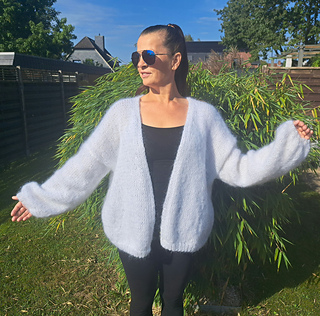 Cardigan Strickmuster easy loose fluffy