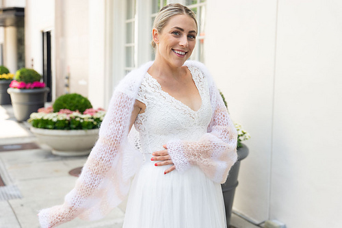 Mohair bolero løs og avslappet - 