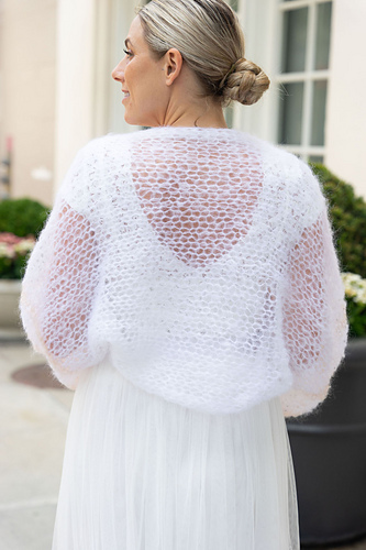 Mohair bolero løs og avslappet - 