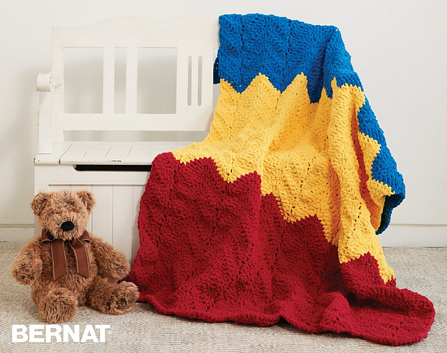 Ravelry 123 Blanket pattern by Yarnspirations Design Studio