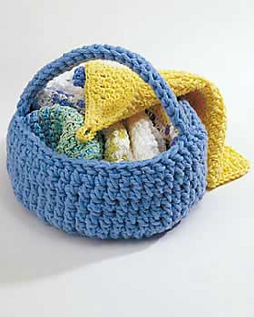 Ravelry Fast & Easy Crochet Gift Basket pattern by Lily / Sugar'n Cream