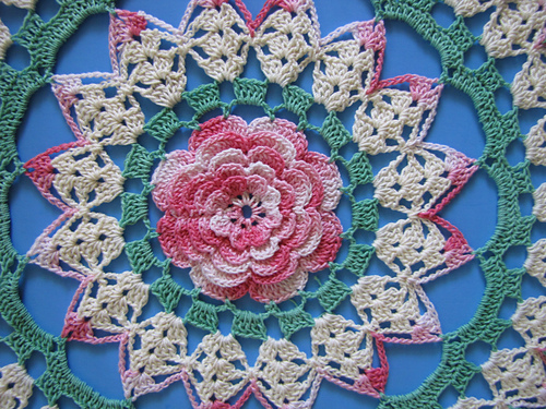 Ravelry: Rhapsody Rose Doily pattern by Elizabeth Ann White