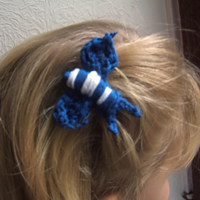 Ravelry Red White And Blue Knitting Bug Hair Slide Pattern By