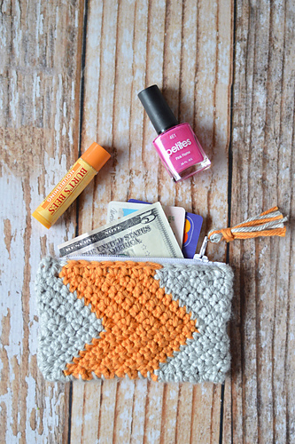 Chevron Zipper Pouch photo 1