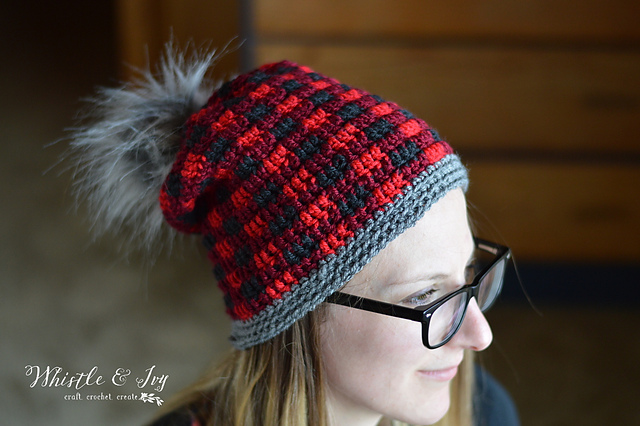 Ravelry: Top-Down Plaid Hat pattern by 