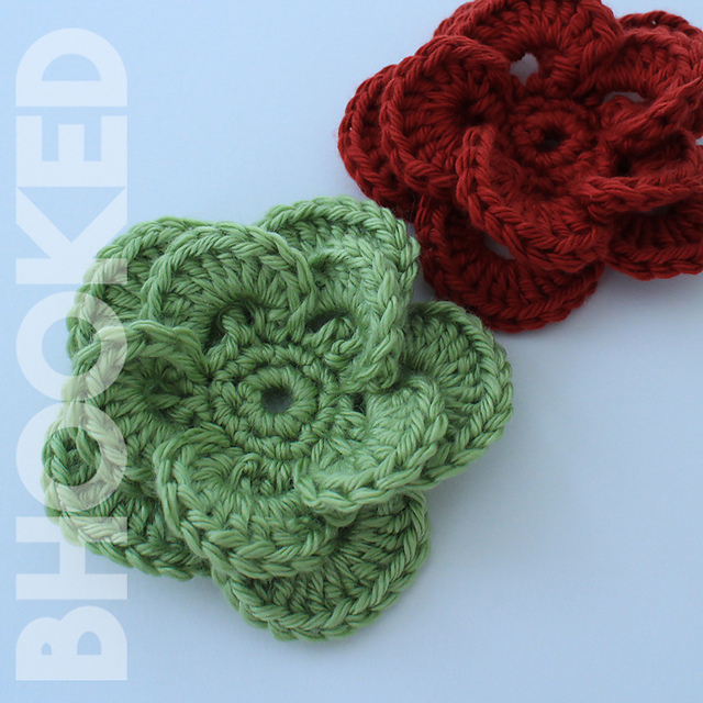 Ravelry Wagon Wheel Stitch Flower pattern by B.Hooked Crochet & Knitting