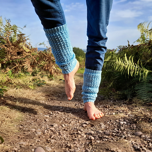 Frosted Pine Leg Warmers & Yoga Socks