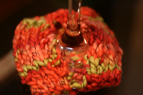 Wine Glass Cozy Coaster photo 1