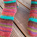 Triangle-Line socks pattern 