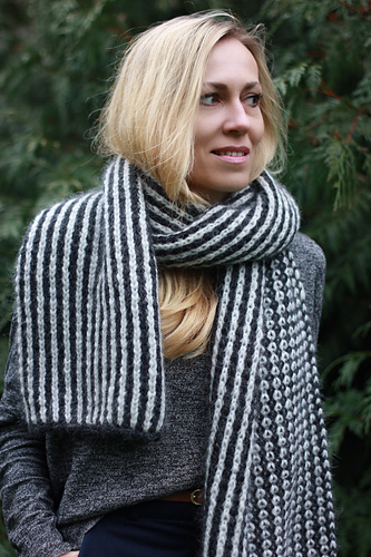 Ravelry: Vice Versa Scarf pattern by Ekaterina Filippova-Blanchard