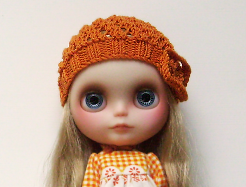 Lacy hat pattern for Blythe dolls photo 2