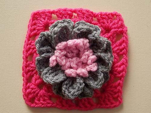3D Flower Granny Square photo 1