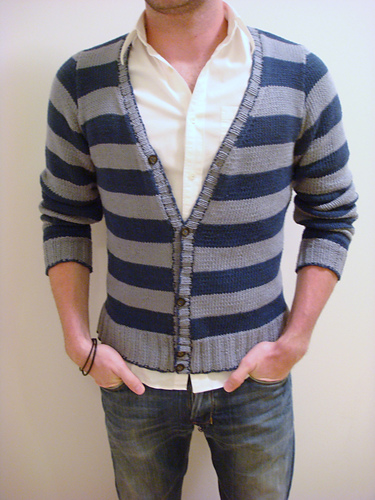 Men's Striped Cardigan - Josh Bennett
