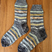 Not Quite So Striped Socks pattern 
