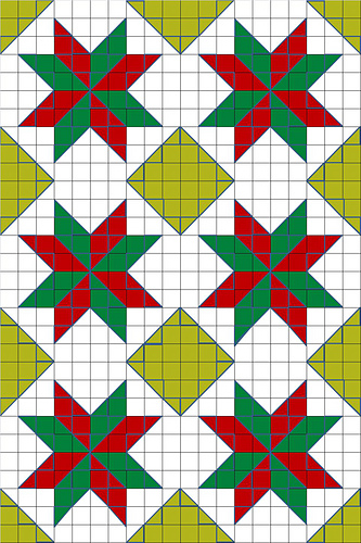 Christmas Lemoyne Star Crochet Quilt photo 3
