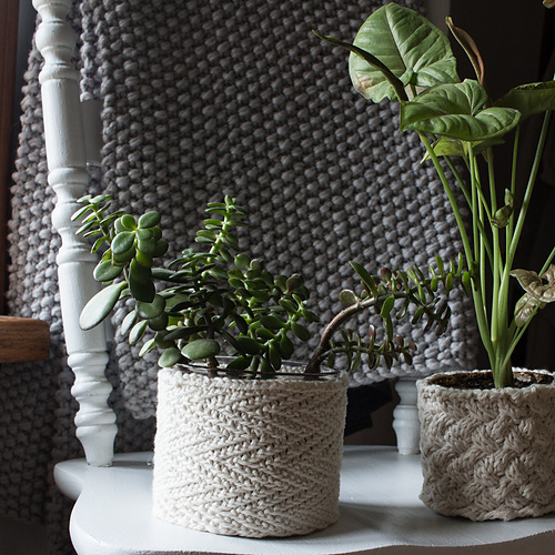 Ravelry: Plant Cozy : Herringbone pattern by Brome Fields