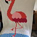 Flamingo C2C Throw pattern 