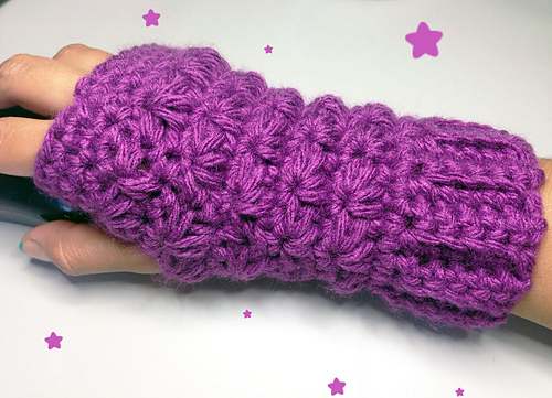 Star Stitch Fingerless Gloves photo 5