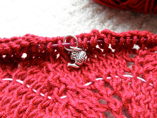 I-Cord Holder with Recycled Earring Stitch Markers photo 8