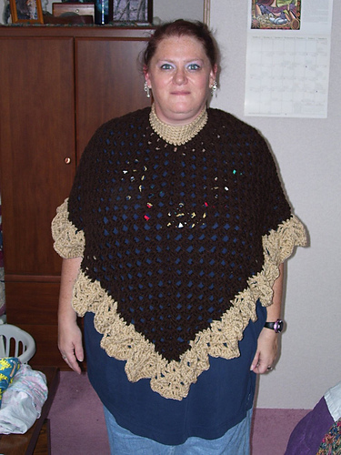 Martha Stewart Coming Home Poncho: Plus (crochet) - 