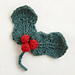 Knitted Holly pattern 