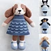 Dog in a dress pattern 