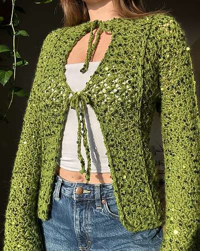 Poison ivy cardigan
