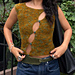 chain link button cutout top pattern