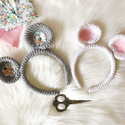 Ravelry Crochet Animal Headband pattern by HolleyShae Donahue