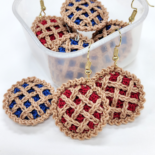 Lattice Pie Earrings