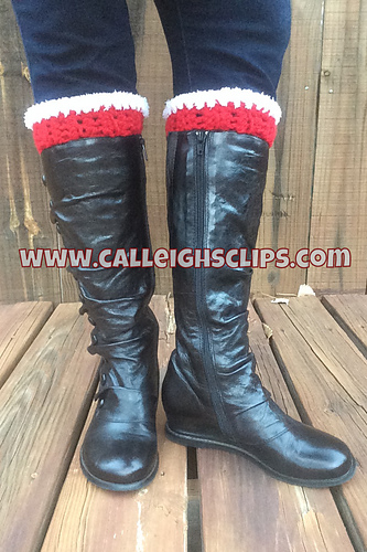 Festive Fur Boot Cuffs photo 3