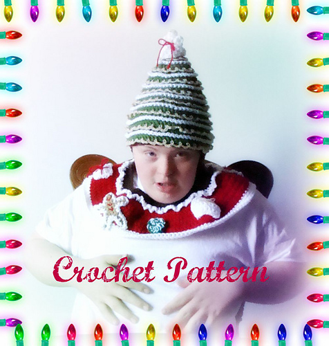 510 Christmas Tree Hat with Tree Skirt neck warmer photo 3