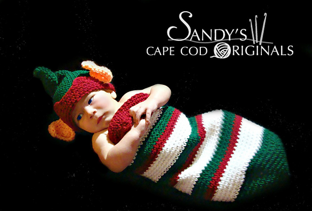 634 elf cocoon and hat set
