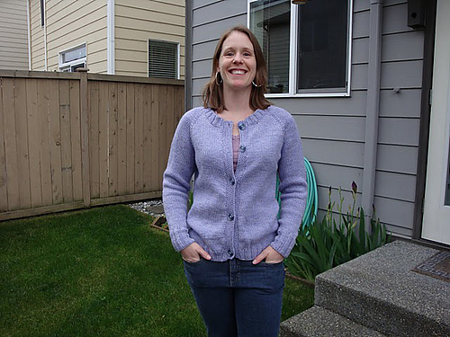 # 9725 Hals-ned Cardigan for kvinner - capsize