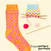 Coral Sunset Socks pattern 