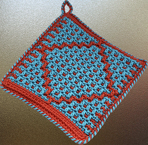 Ravelry: Native American-Inspired Potholders pattern by Carol Hegar