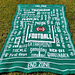 Let's Talk Football Mosaic Overlay Blanket/Throw pattern