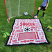Let's Talk Soccer Mosaic Overlay Blanket/Throw pattern