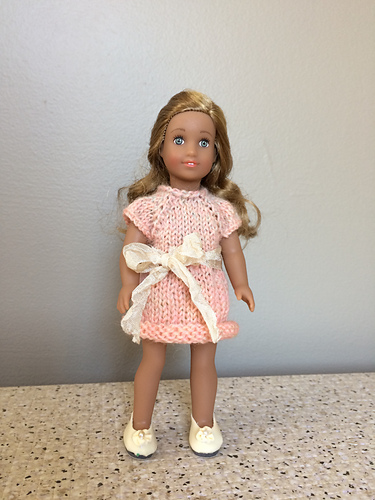 Mini Doll Sock Yarn Dress photo 6
