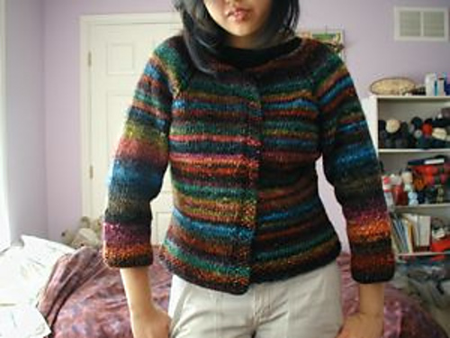 Top-Down Raglan Cardigan