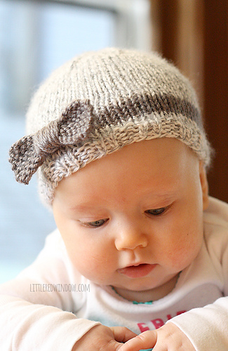 Newborn hat 2024 with bow