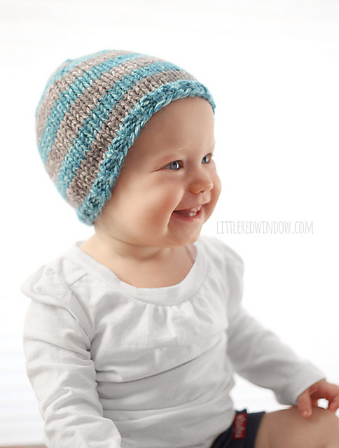 Quick Knit Baby Hat pattern 