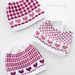 Valentine Plaids Hats pattern 