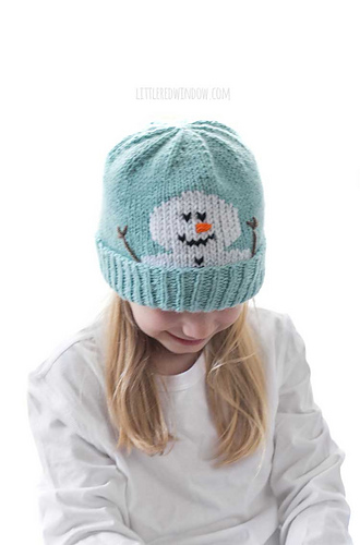 Søt snømann-lue - Cassandra May