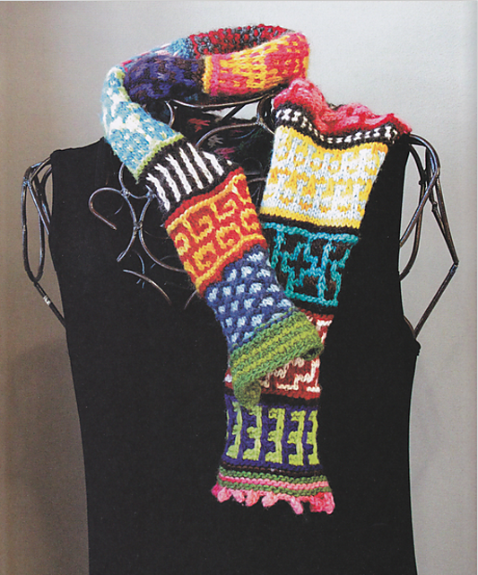 Ravelry American Crazy Quilt Scarf pattern by Susan Nix