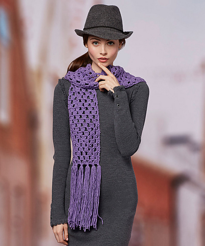 Easy Granny Square Scarf photo 1