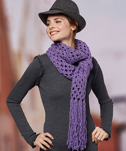 Easy Granny Square Scarf photo 2
