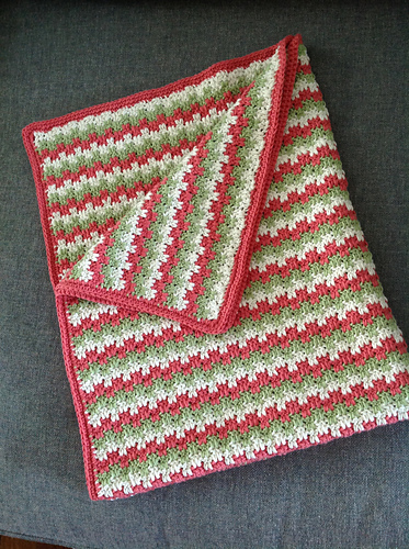 Leaping Stripes and Blocks Blanket photo 5