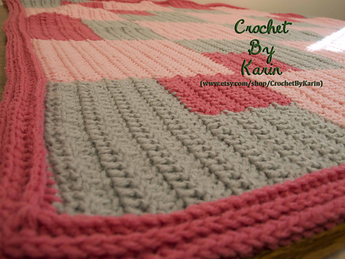 Pinks on Pink Crochet Blanket photo 2