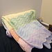 Rainbow of Pastels Waves Blanket pattern 